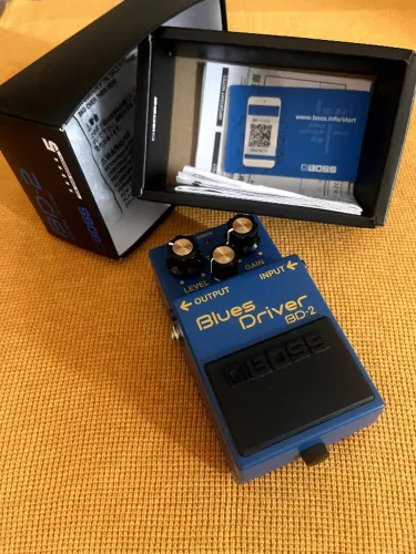 Pedal de Overdrive Boss BD-2 Blues Driver (Comprado no Japão, Novo, Garantia, Caixa)