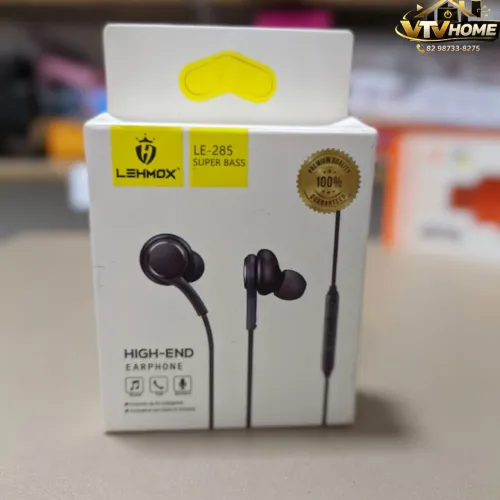 Fone de Ouvido Lehmox Com Fio 