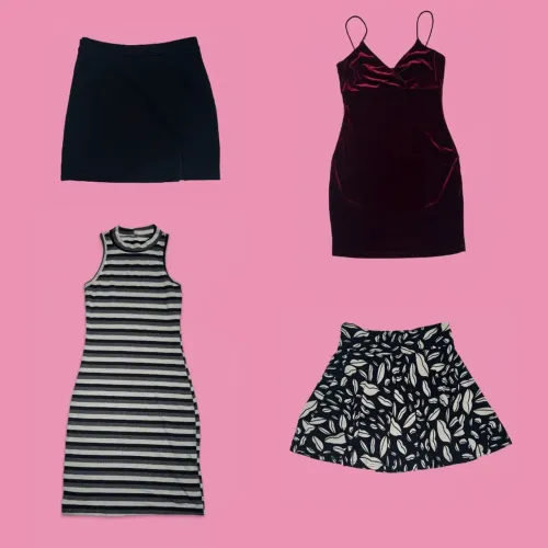 Lote de roupas para brechó P/36/38 (calças, sapatos, blusas, etc.)