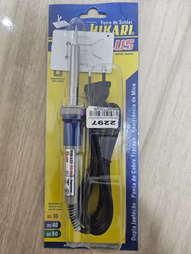 Ferro de soldar 110V hikary 