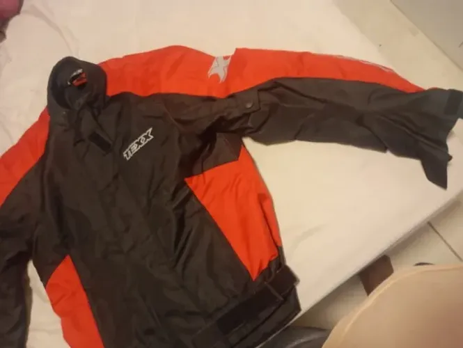 Jaqueta Texx Ronin Masculina Preta Vermelha Tamanho L(G)