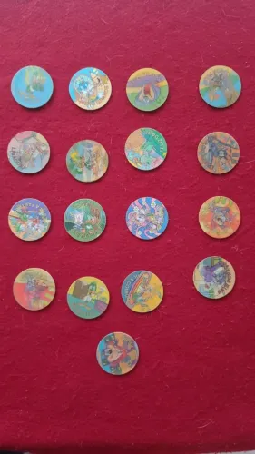 Lote com 17 Tazos Tiny Toon Elma Chips