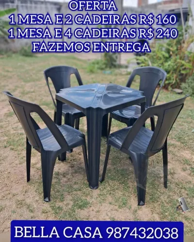 MESA DE COZINHA COM CADEIRA