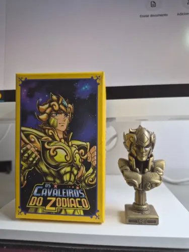 Busto Aioria de Leão em METAL - CDZ - Cavaleiros do Zodiaco