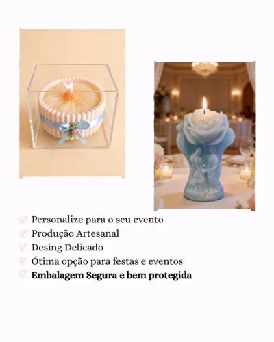 Kit Mini Velas Artesanais - 5, 10 ou mais unidades