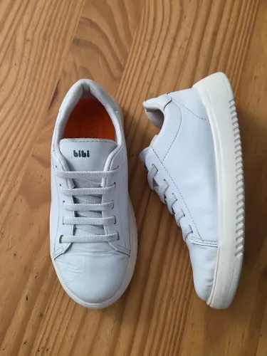 Tenis Branco Couro Bibi 30 