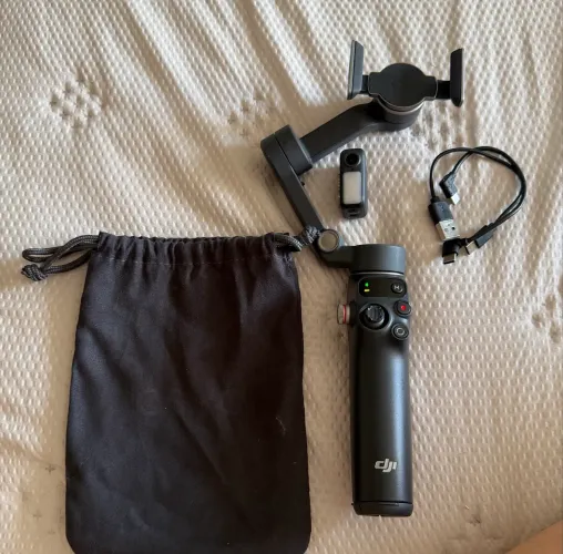 GIMBAL CELULAR DJI OSMO MOBILE 7P ESTABILIZADOR C/ MÓDULO CINZA ESCURO. 