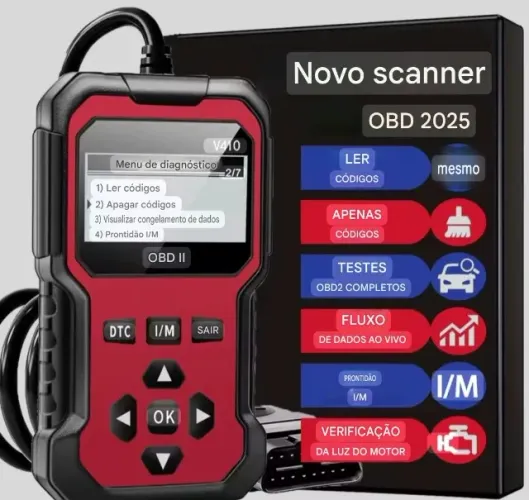 Scanner  OBD2 de diagnóstico automotivo 