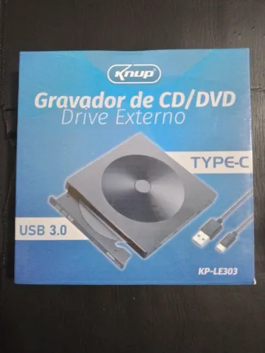 Gravador e Leitor de CD/DVD drive externo 