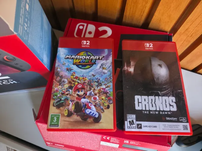 Switch 2 + jogos físicos 2 + conta
