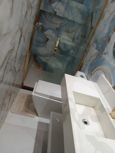 Pias de banheiro em porcelanato