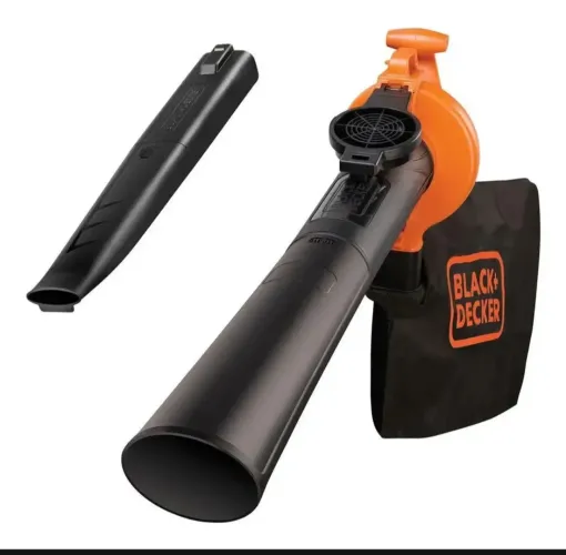 Soprador <br>Soprador e Aspirador de Folhas Black+Decker<br><br>BV25 com Função Triturador