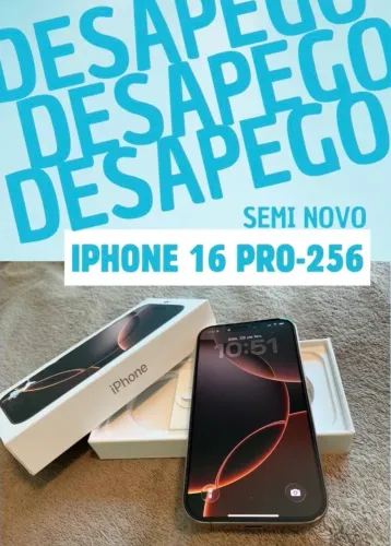 iPhone 16 Pro 256GB Desert Titanium - Impecável