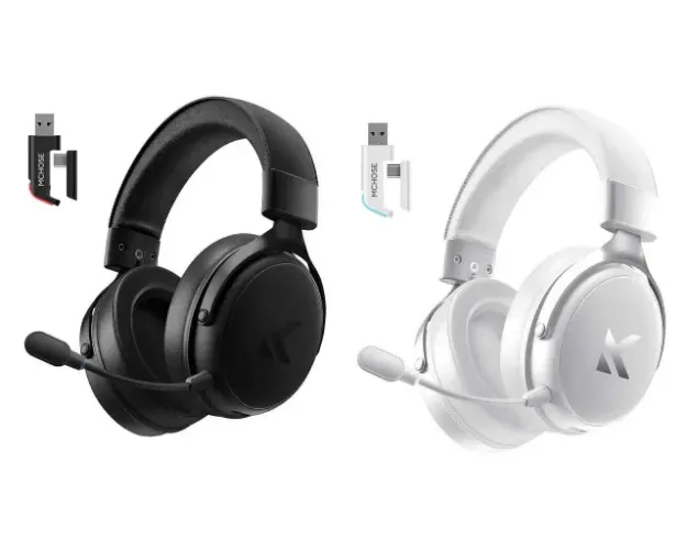 Headset Gamer Sem Fio MCHOSE V9 PRO 7.1 Drivers 53mm P2,USB, 2.4G,BT, 12x 33,70