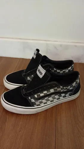 Tenis Vans Original Xadrez preto e branco 42