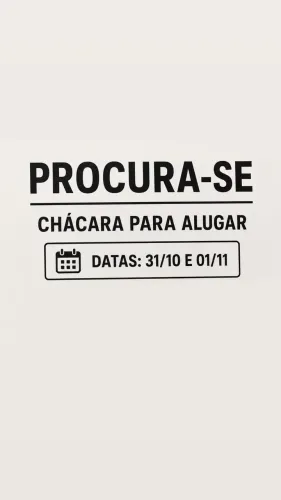 Procuro chácara para locação em São José dos Campos, SP