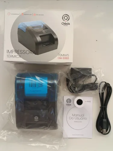 Impressora Térmica Não Fiscal Oásis Market OIA-8383 70mm/s USB Comprovante<br>