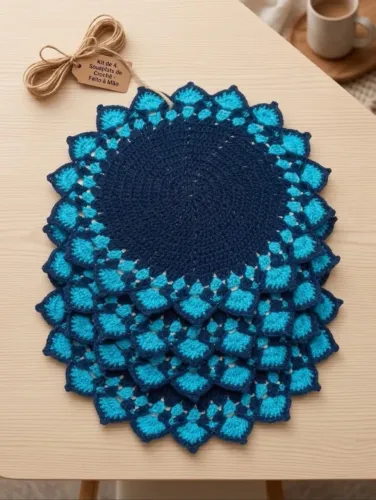 Kit de sousplat mesa posta