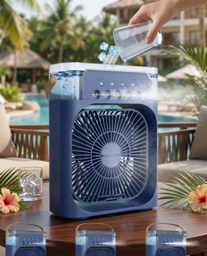 Ventilador de mesa - até 600 ML climatizador de ar - entrega grátis