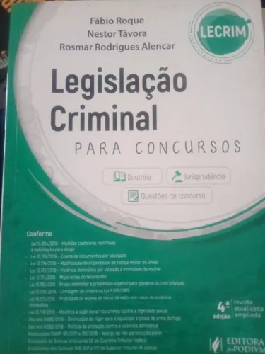 Legislação Criminal para Concursos 4ª Edição - Método