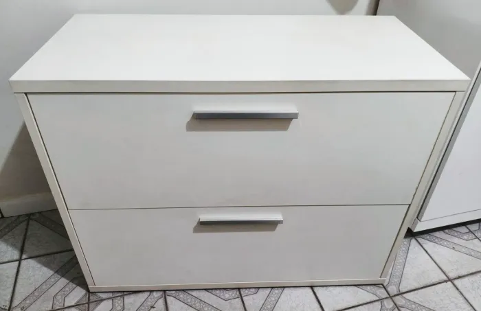 Cômoda Branca com 2 Gavetas