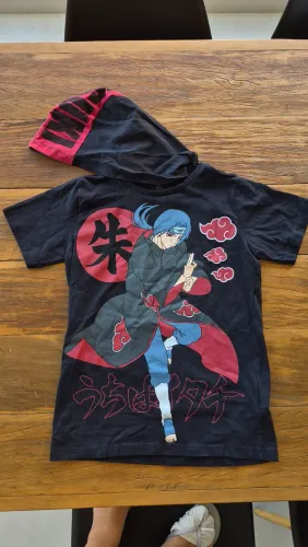 Camiseta Sasuke / Naruto Infantil Nova