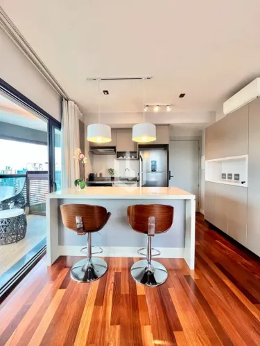 Apartamento Mobiliado no Itaim Bibi de 49m², próximo ao Parque Ibirapuera.