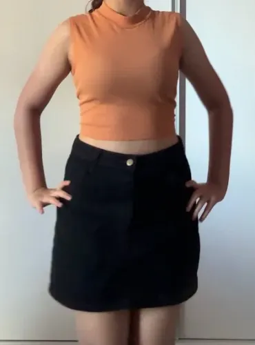 Top cropped blusa laranja y2k