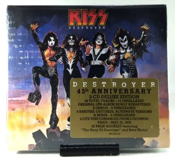 CD Duplo KISS Destroyer 45th Anniversary Deluxe Edition Lacrado