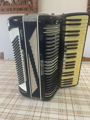 Acordeon Todeschini Super 6 120 baixos original 1956