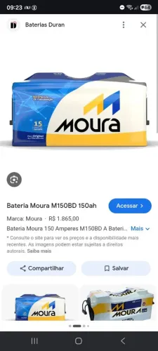 Bateria moura 150