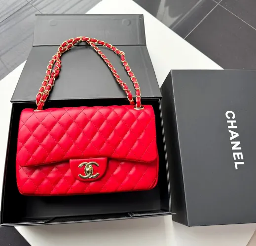 Bolsa Chanel Classic Vermelha 
