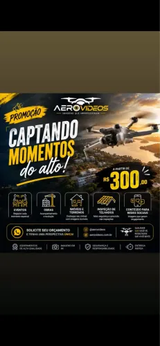 Filmagem com drone 