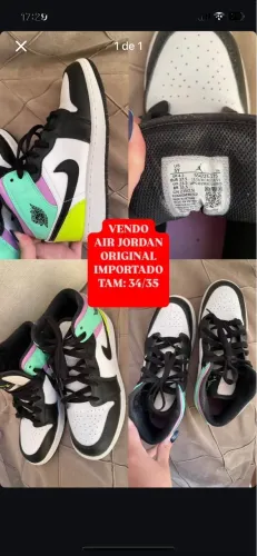 Vendo jordan feminino, original. Valor bem abaixo pois estou precisando do dinheiro.
