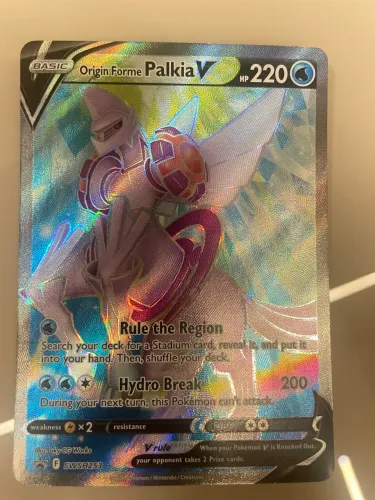 Carta Pokémon Origin Forme Palkia V SWSH253 Promo - Impecável / NM