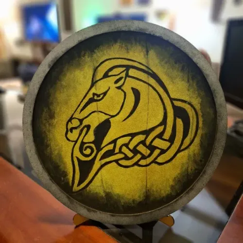 Escudo Skyrim Whiterun Cavalo Decorativo
