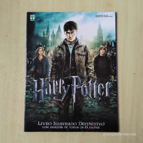 álbum de figurinhas harry potter livro ilustrado definitivo 2012