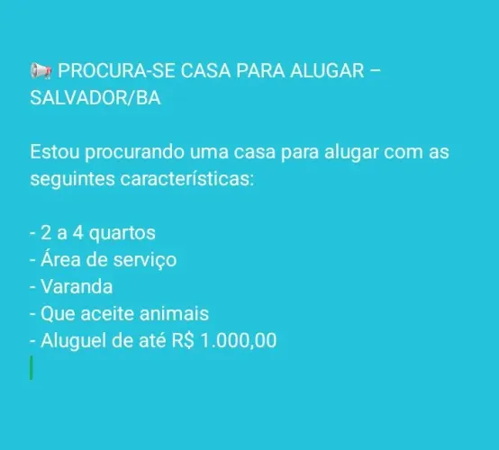 Casa para alugar