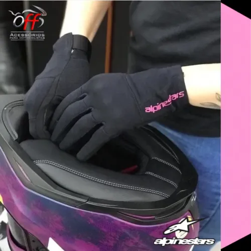 Luva Alpinestars Feminina Moto com proteções