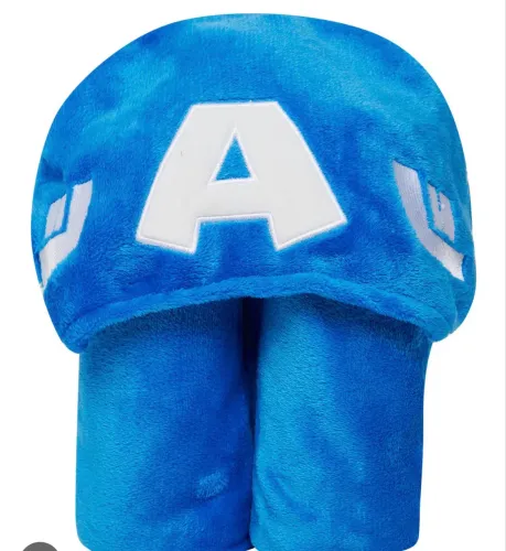 Manta com capuz capitão América 4/8 anos LEIA A DESCRIÇÃO