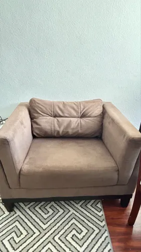 Divã / Chaise Premium em Suede Fendi