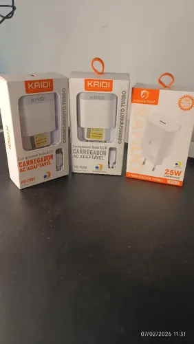 Kit 3 Carregadores Tipo C (Frete Grátis)