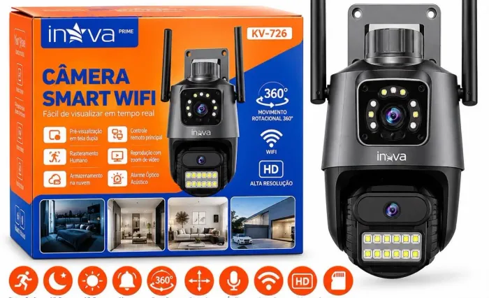 Câmera de segurança smart wifi