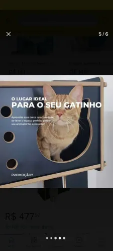 Torre casinha brinquedo gato 2 andares resistente mdf