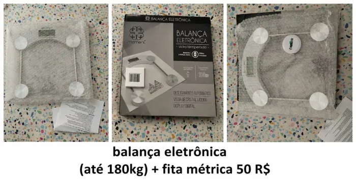 Balança corporal+fita 