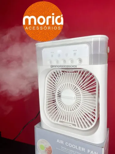 Ventilador e Umidificador de Ar Portátil com Cooler