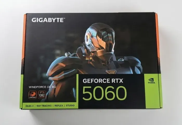 Caixa RTX 5060 Gigabyte 8gb