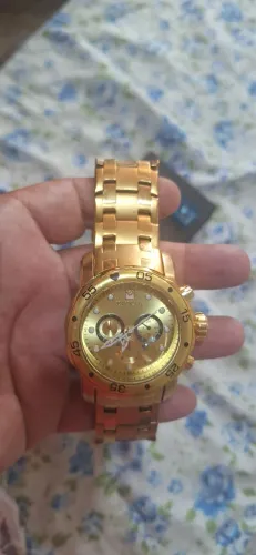Relógio invicta pro drive dourado  Novo