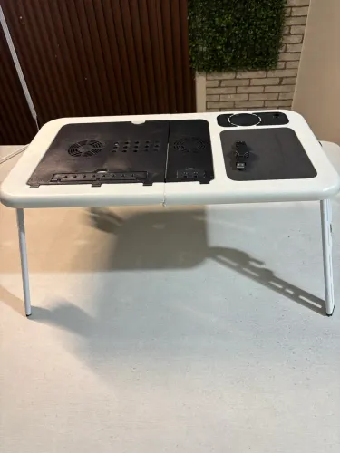 Mesa Portatil Para Notebook E Netbook Com Cooler Retratil