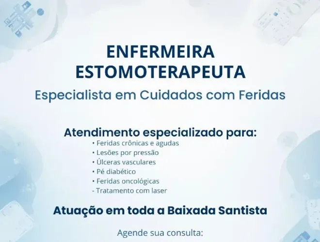 Enfermeira Domiciliar em Praia Grande | Curativos | Laserterapia | Acupuntura